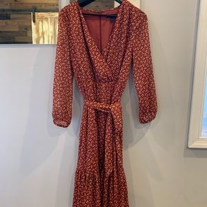 jCrew bohemian maxi dress size 6.